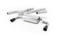 BMW 4 Series F32 428i Auto - Non-Resonated (Louder) Cat-Back Exhaust System with Cerakote Black Trims (For 435i M Sport Valance)