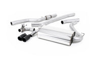 BMW 4 Series F32 428i Auto - Non-Resonated (Louder) Cat-Back Exhaust System with Cerakote Black trims