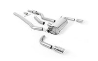BMW 4 Series F32 428i Manual - Non-Resonated (Louder) Cat-Back Exhaust System with Polished Trims (For 435i M Sport Valance)