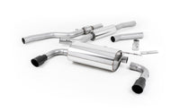 BMW 4 Series F32 428i Manual - Resonated (Quieter) Cat-Back Exhaust System with Cerakote Black Trims (For 435i M Sport Valance)