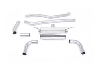 BMW F30 320i M Sport - Race Non-Resonated Cat-Back Exhaust System with Burnt Titanium GT-90 Trims