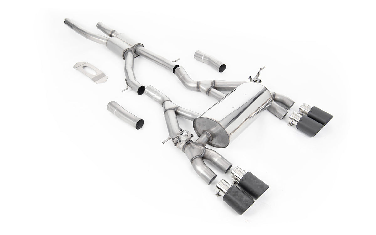 BMW F80 M3/F82 M4 - GPF / OPF Back Race (Louder) Exhaust System with Carbon Jet-90 Trims