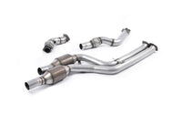 BMW F80 M3/F82 M4 - Large Bore Downpipe Pair with Hi-Flow Sports Catalysts (For Milltek Cat-Back)