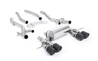 BMW G8X M3/M4 - OPF/GPF Back with Centre Resonator Bypass System with JET-115 Carbon Fibre Trims