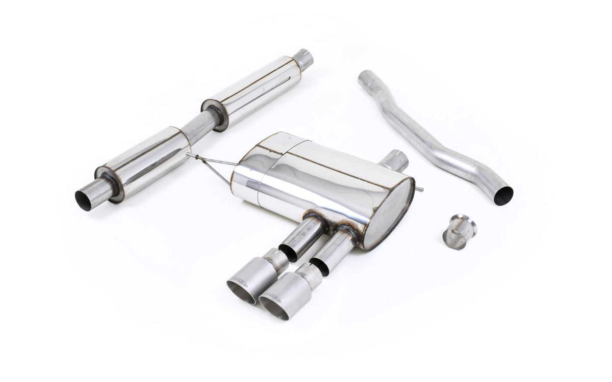 Mini Cooper S F56 - Resonated (Quieter) Cat-Back Exhaust System with Titanium Tips