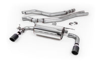 Non-Resonated (Louder) Race Cat-Back Exhaust System with Carbon Jet 90 Trims