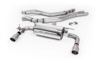 Non-Resonated (Louder) Race Cat-Back Exhaust System with Titanium GT-90 Trims