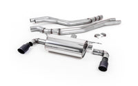 BMW F20/21 M140i (Non OPF) - Resonated (Quieter) Cat-Back Exhaust System with Cerakote Black GT-90 Trims
