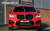 BMW X3 G01 S58 Pre LCI (GPF Equipped) - Resonated (Quieter) Downpipe Back Exhaust System with GT-115 Brushed Titanium Trims