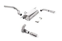 Non-Resonated (Louder) GPF/OPF-Back Exhaust System with Polished GT-90 Trims