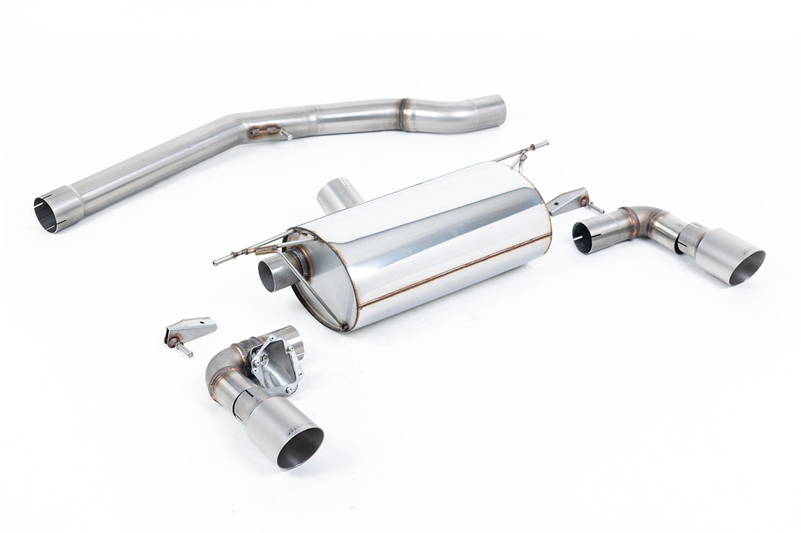 BMW F20/21 M140i - Non-Resonated (Louder) GPF/OPF-Back Exhaust System with Titanium GT-90 Trims
