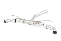 Non-Valved (Louder) Rear Silencer Bypass with GT-90 Polished Trims - M135i Valance