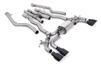 BMW M5 F90 LCI (GPF Equipped) - Cat Back Exhaust System with Cerakote Black GT-100 Trims