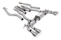 BMW M5 F90 LCI (GPF Equipped) - Cat Back Exhaust System with Brushed Titanium GT-100 Trims