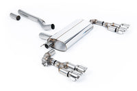 BMW F40 M135i - Maxton x Milltek - OPF/GPF Back System with Quad GT-100 Polished Trims - Fits Maxton Diffuser Only