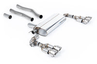 BMW F40 1 Series 128ti - Maxton x Milltek - OPF/GPF Back Exhaust System with Quad GT-100 Brushed Titanium Trims -  Fits Maxton Diffuser Only