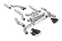 Cat Back Exhaust System with Quad GT-100 Cerakote Black Trims