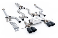BMW G87 M2 - Cat-Back Resonated, Including Resonated 3" GPF Bypass - with GT-115 Cerakote Black Trims
