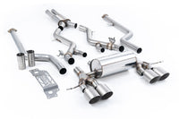 BMW G87 M2 - Resonated Cat-Back with GT-115 Brushed Titanium Trims (Removes Secondary Cats)