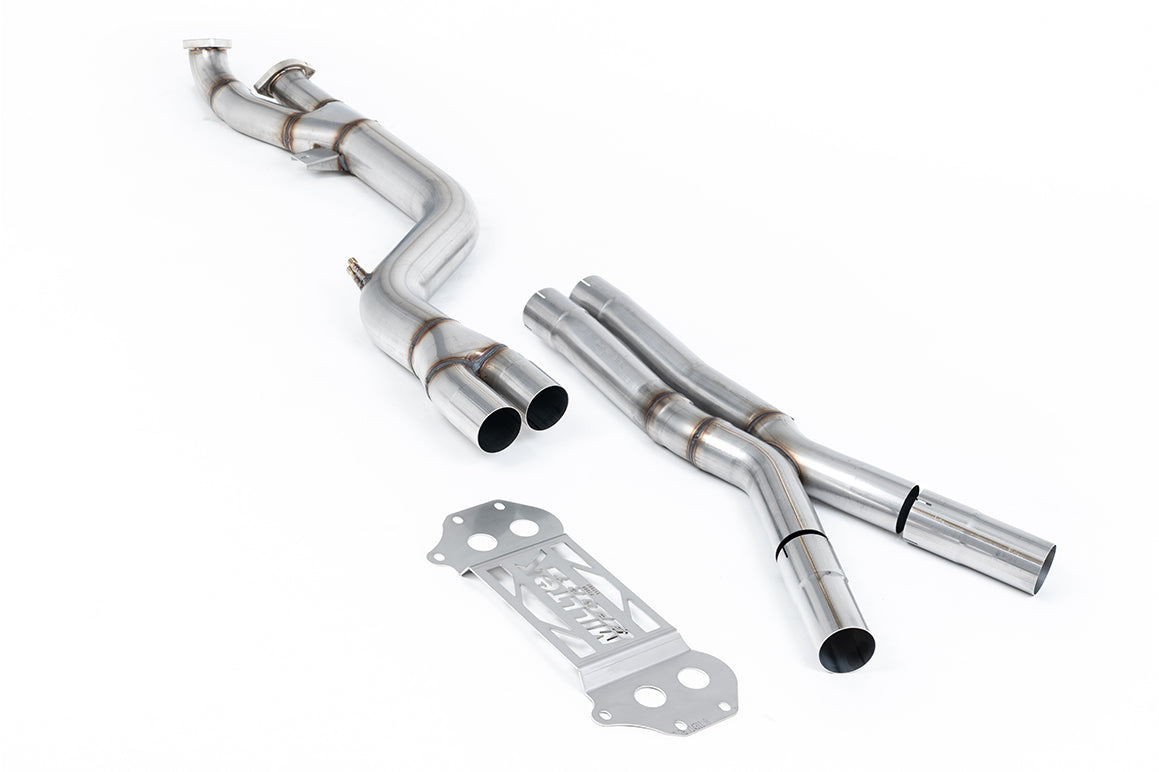 BMW G8X M3/M4 - 4" GPF/OPF Bypass - X Pipe - To Milltek Axle Back Only