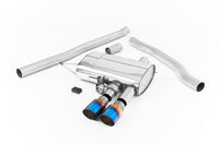 Mini Cooper S F56 - Valved & Non-Resonated (Louder) Cat-Back Exhaust System with Burnt Titanium Tips
