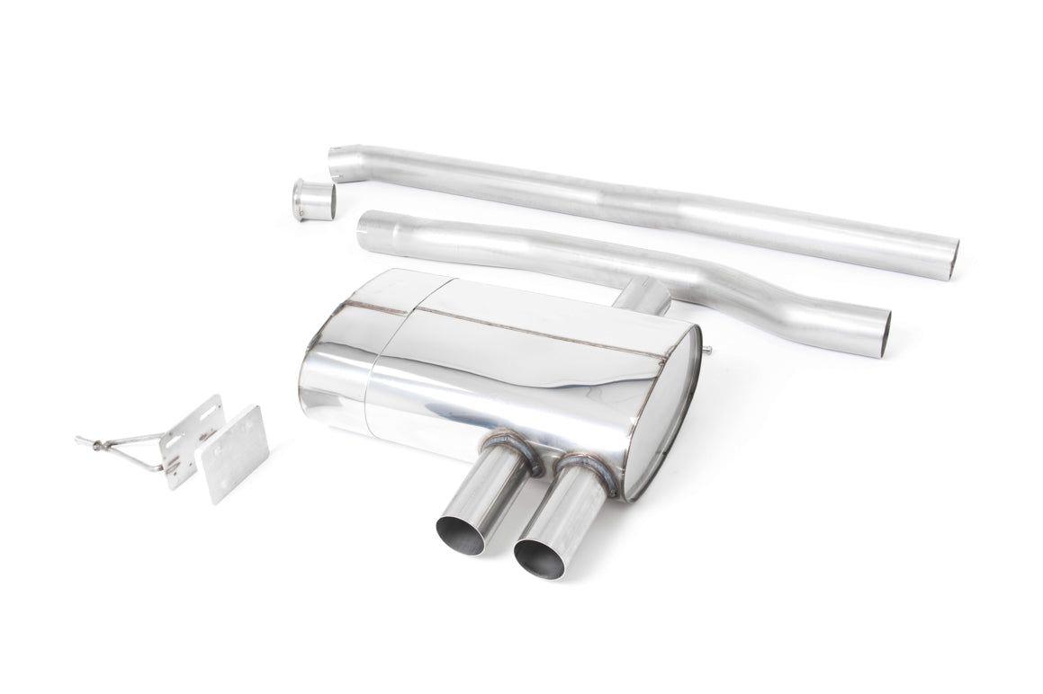 Mini Cooper S/JCW F56 - Non-Resonated (Louder) Cat-Back Exhaust System with GPF Bypass with Cerakote Black GT-90 Trims