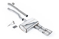 Mini Cooper S F55 (LCI Only) - GPF Bypass - Non Resonated (Louder) Cat-Back Exhaust System with Titanium GT-90 Trims