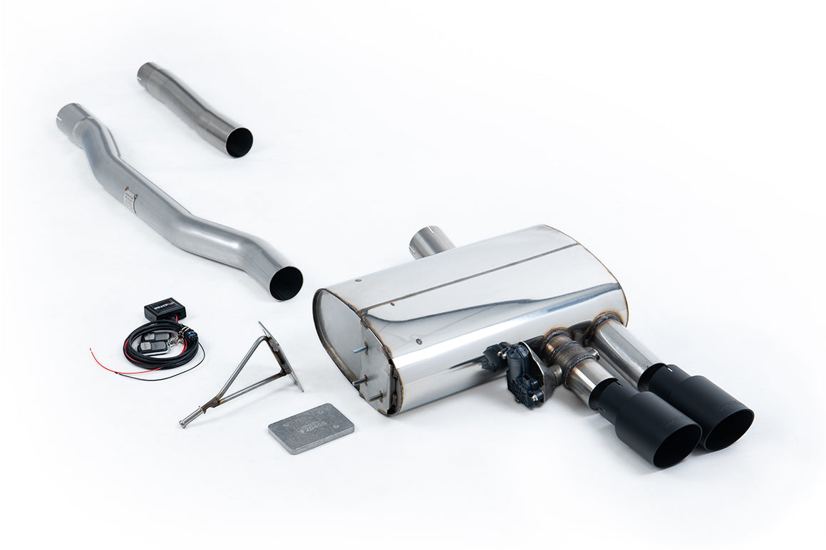 Mini Cooper S F56 (LCI Only) - Valved GPF/OPF Back Exhaust System with Cerakote Black GT-90 Trims